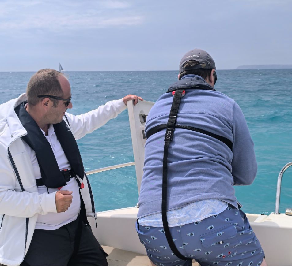 Training boat underway in Alicante